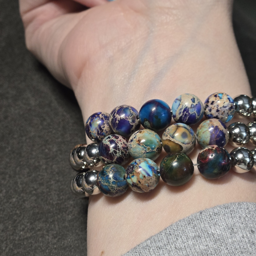 Colorful Beaded Bracelet Set - Picture 4 of 4